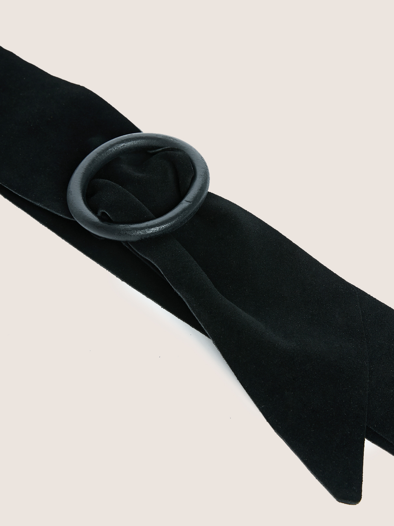 Ceinture en cuir avec boucle ronde image number 1