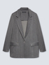 Blazer in tessuto gessato image number 3
