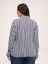 Striped viscose shirt image number 1