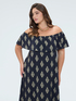 Chill Off-Shoulder Printed Dress image number 2