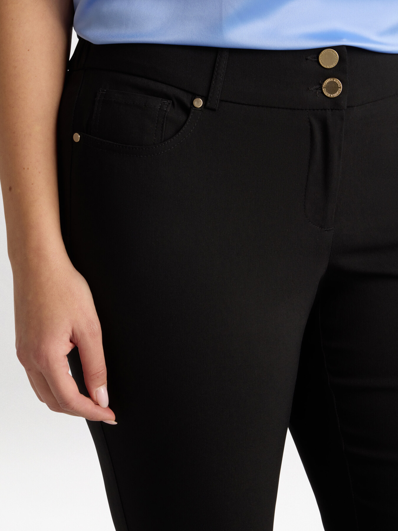 Pantalon skinny en viscose LENZING&trade; ECOVERO&trade; image number 3