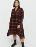 Tartan chequered dress with studs image number 0