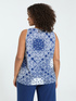 Jersey top with bandana print image number 1