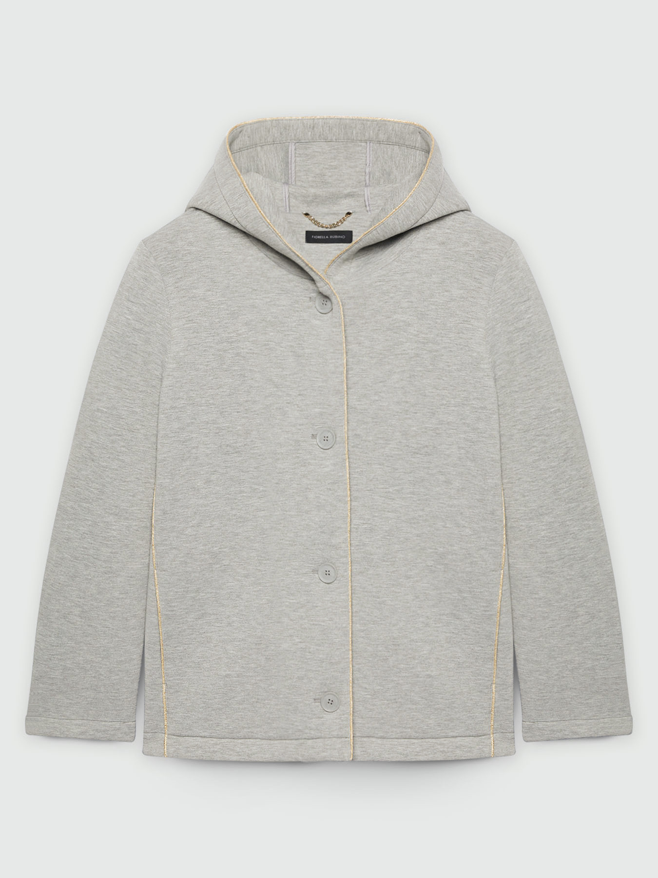 Jacke aus Sweatstoff mit Kapuze image number 4