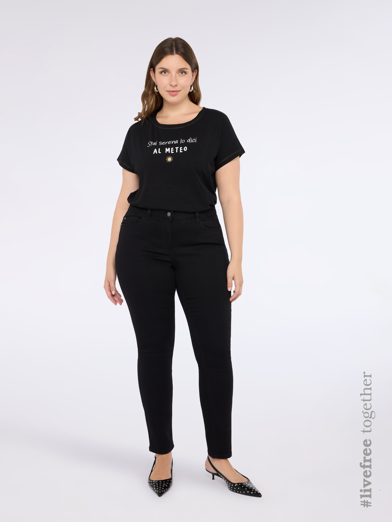 Jeans skinny lavaggio black image number 0