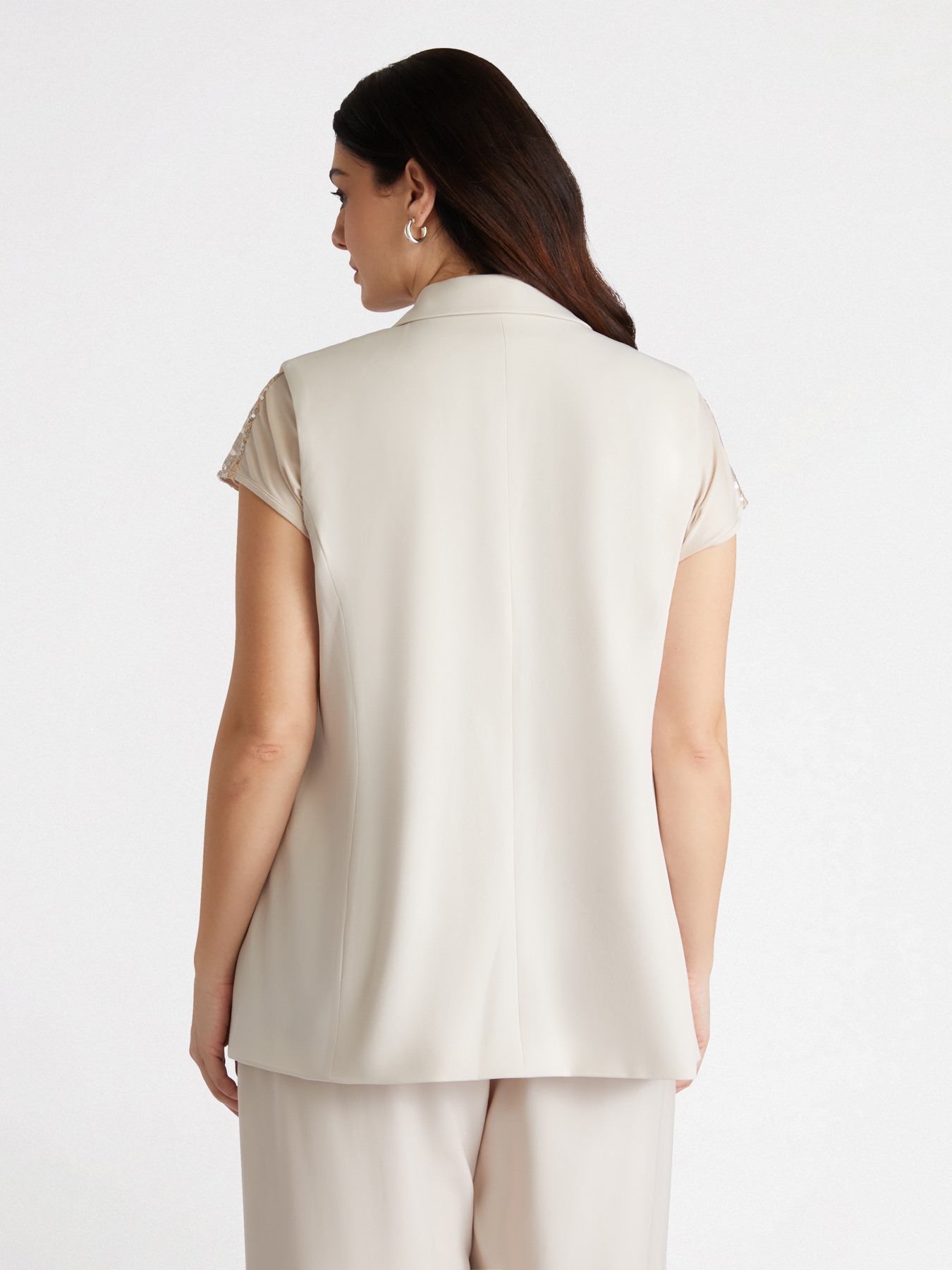 Sleeveless blazer image number 1