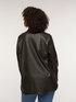 Shirt jacket in openwork faux leather image number 1