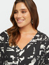 Bluse mit abstraktem Druck image number 0