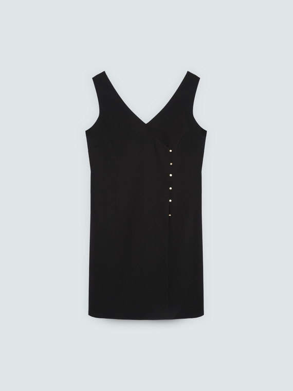 Sheath dress with jewel buttons - GLAM