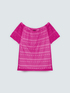 T-shirt traforata off shoulder image number 4