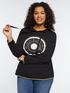 Sweatshirt with zodiac embroidery image number 0