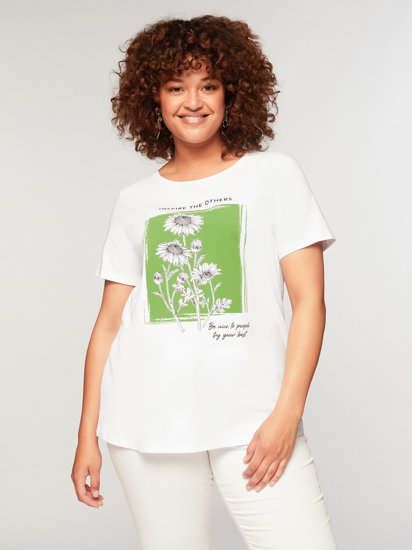 T-shirt in cotone con stampa image number 0