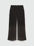 Black washed wide leg jeans image number 5