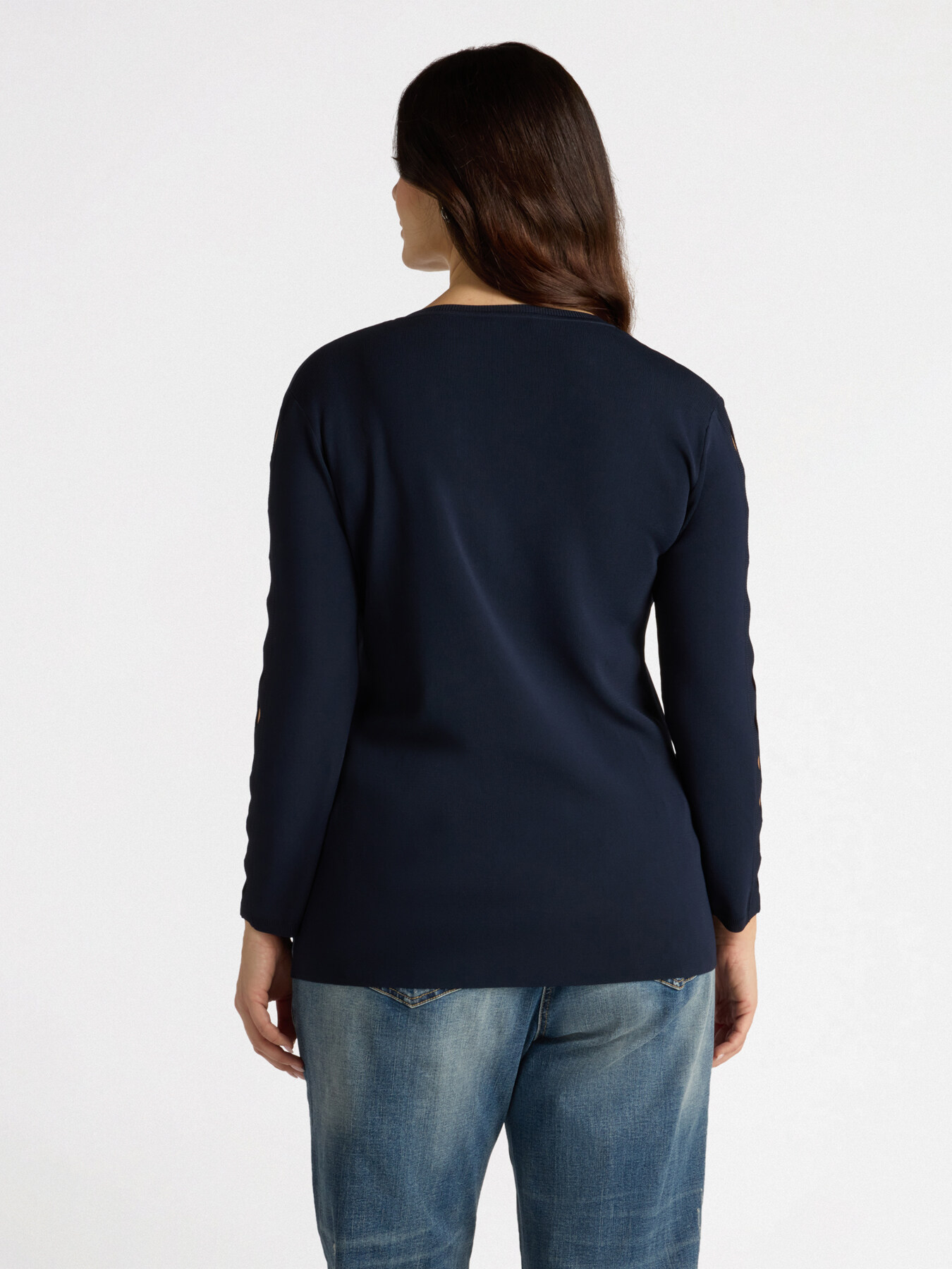 Pullover mit Cut-Out-Details an den &Auml;rmeln image number 1