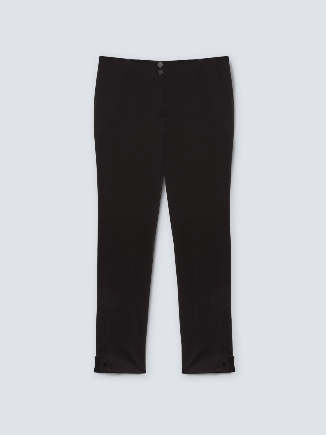 Pantalon en cr&ecirc;pe stretch image number 3
