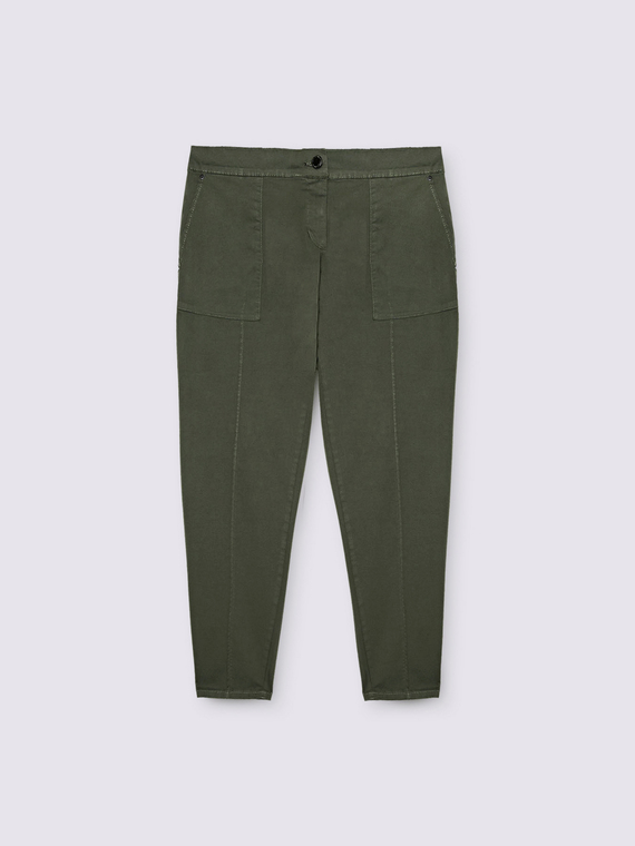 Karottenhose aus Baumwollmischung