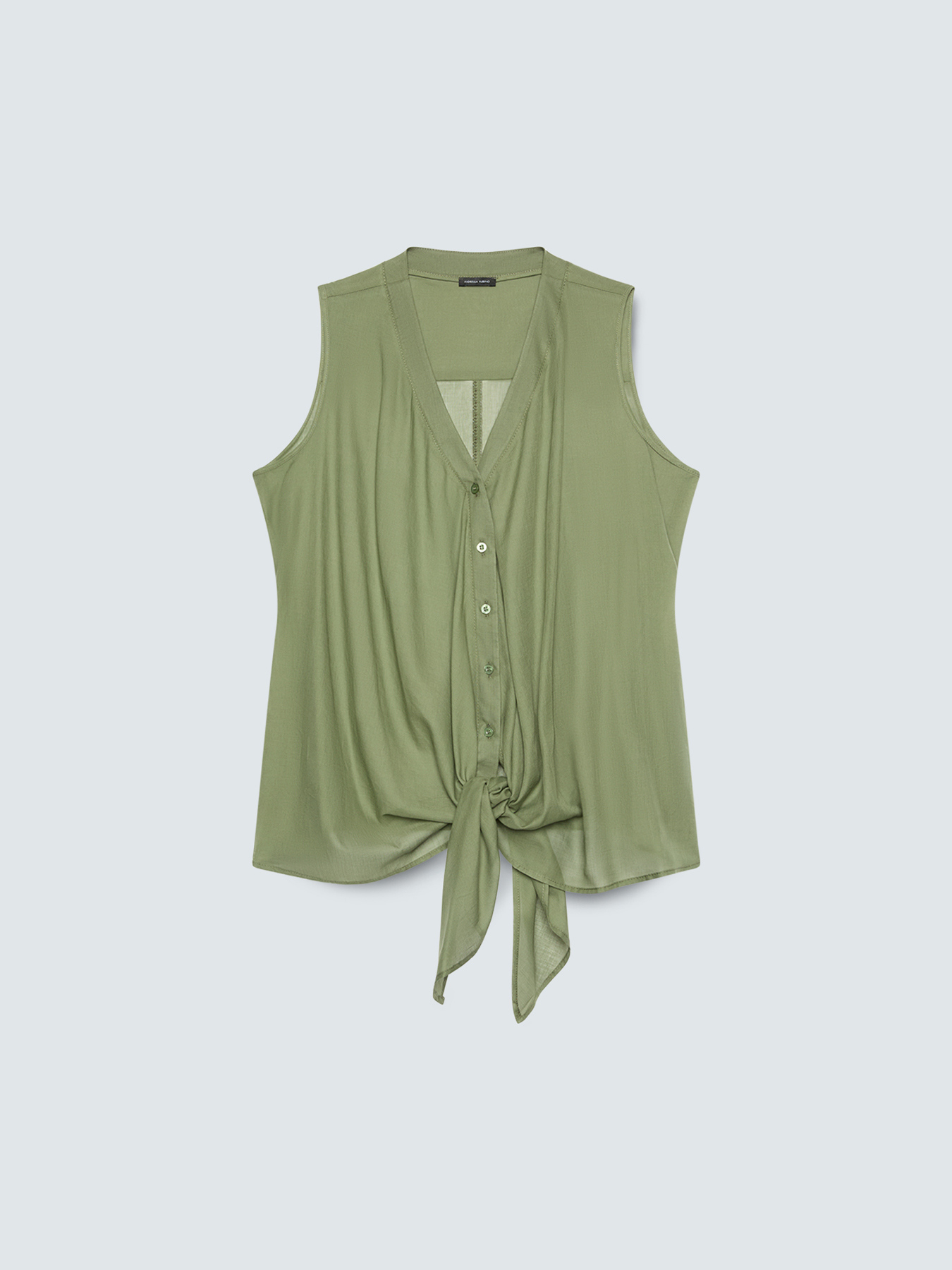 Cotton top with front knot image number 4