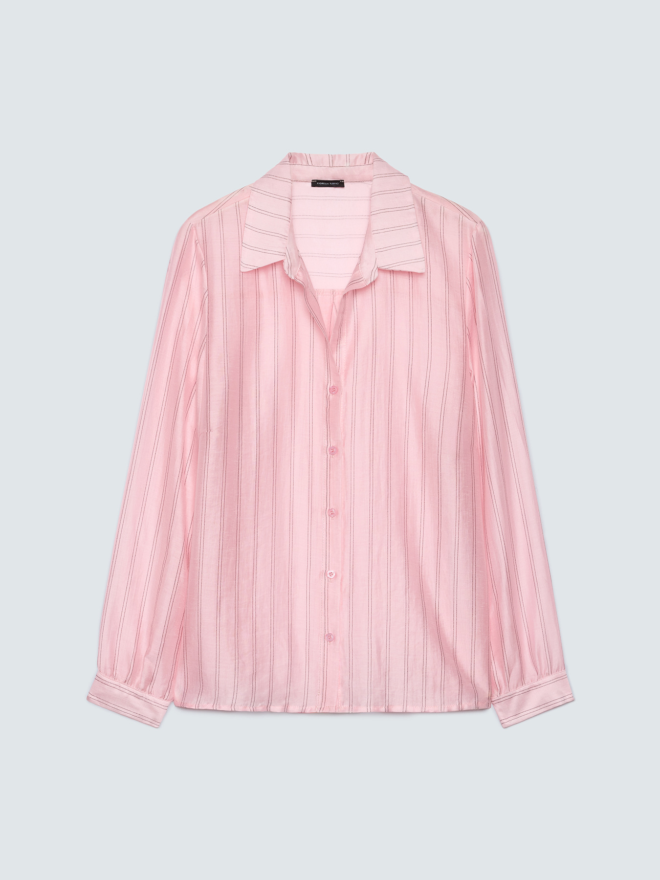 Camicia a righe in misto lyocell image number 4