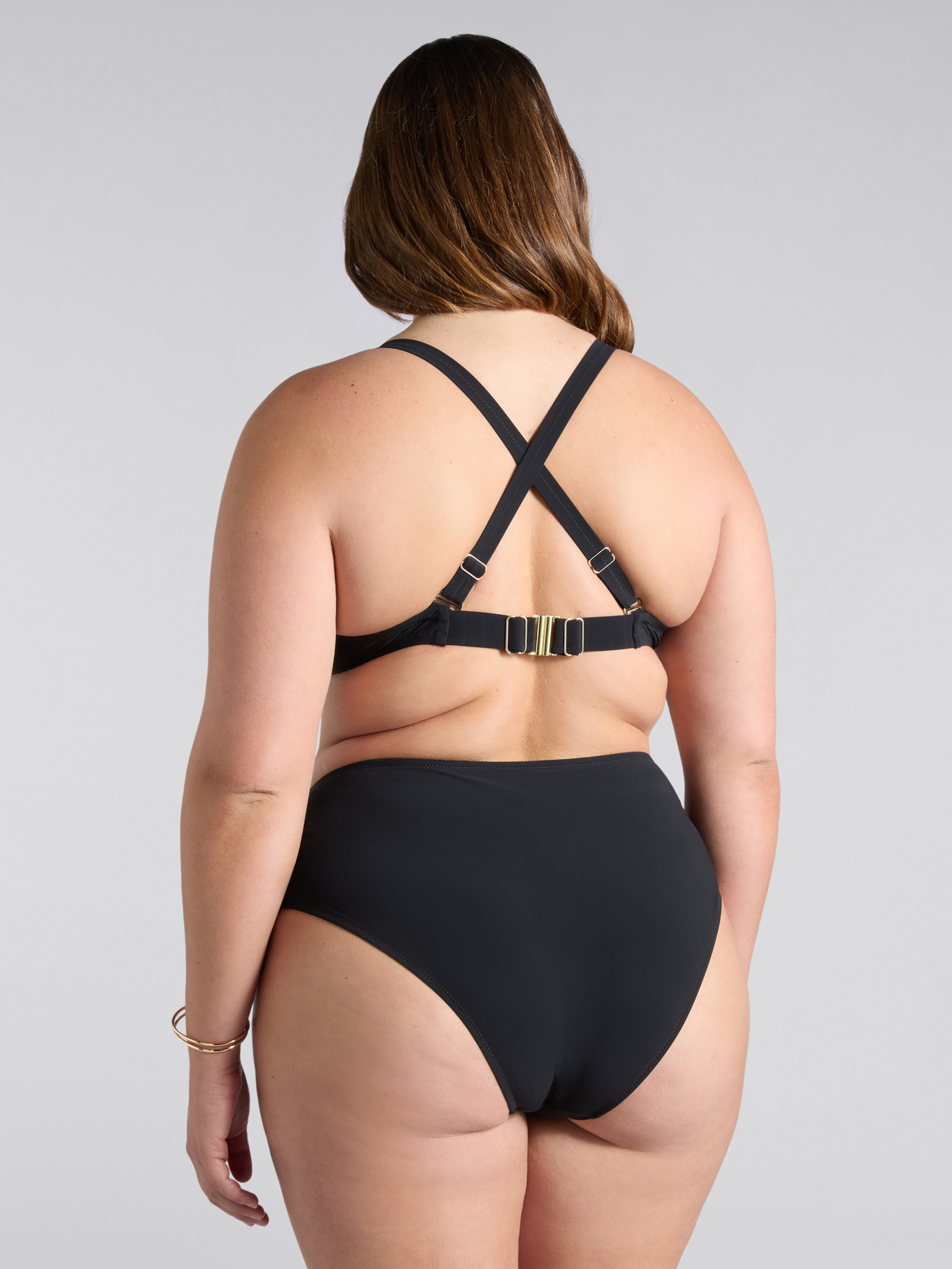 Bikini with bow and tone-on-tone crystal image number 4