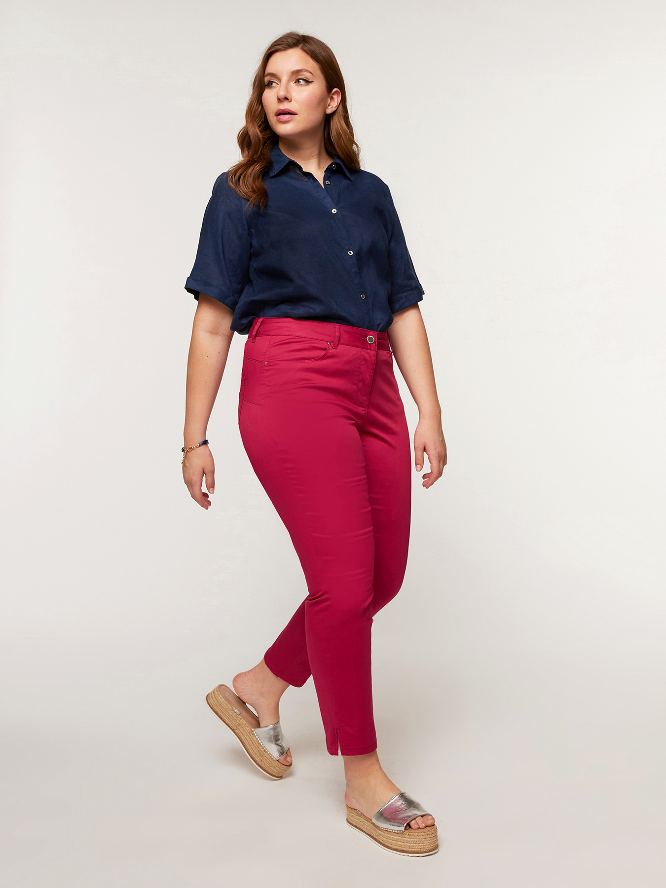 Farbige Basic Skinny-Hose image number 0