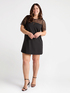 Short dress with lace image number 0