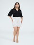 Shorts aus Baumwollmischung mit Nieten image number 1