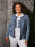 Bouclé fabric jacket with beads image number 0