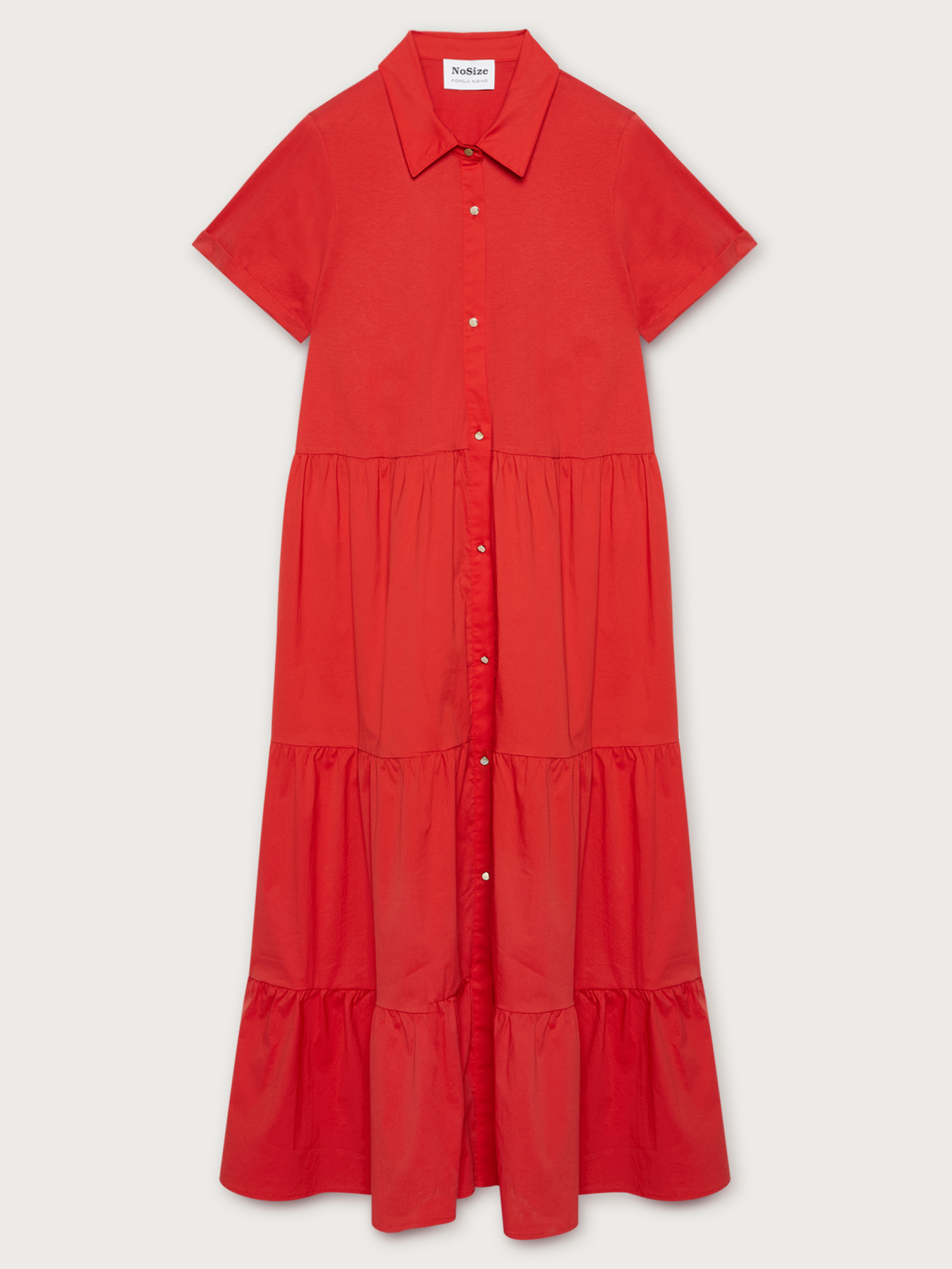 Volant-Kleid aus zwei Stoffen image number 4