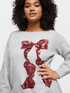 Sweater with embroidered bow image number 0