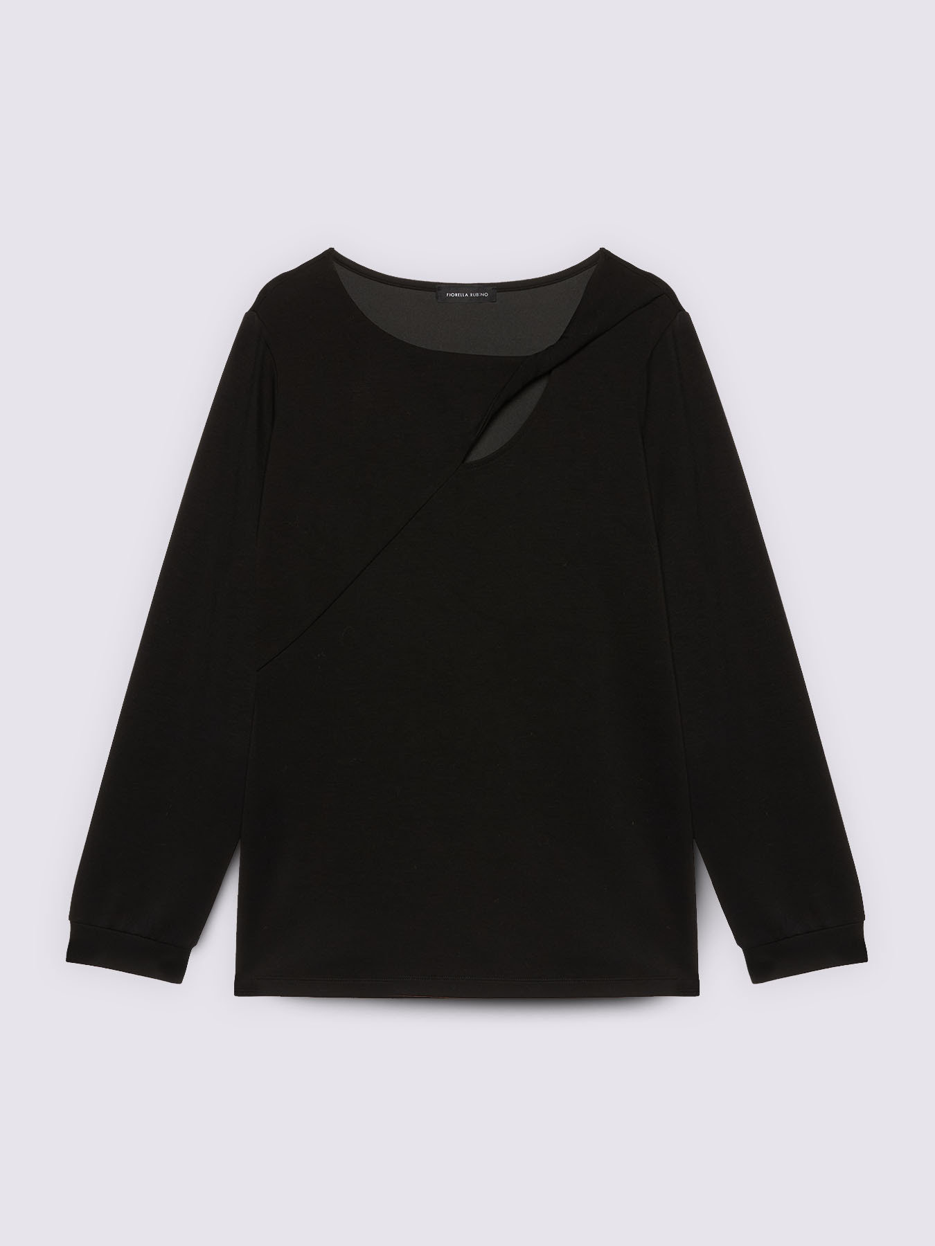 T-shirt in scuba con dettaglio cut-out image number 4