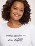 Cotton t-shirt with ironic slogan image number 3