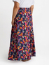 Parrot and Palm print long skirt image number 1