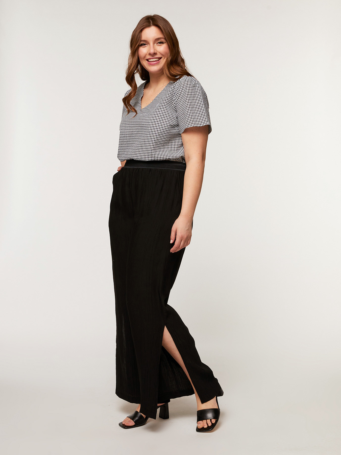 Blusa a quadretti Vichy image number 1