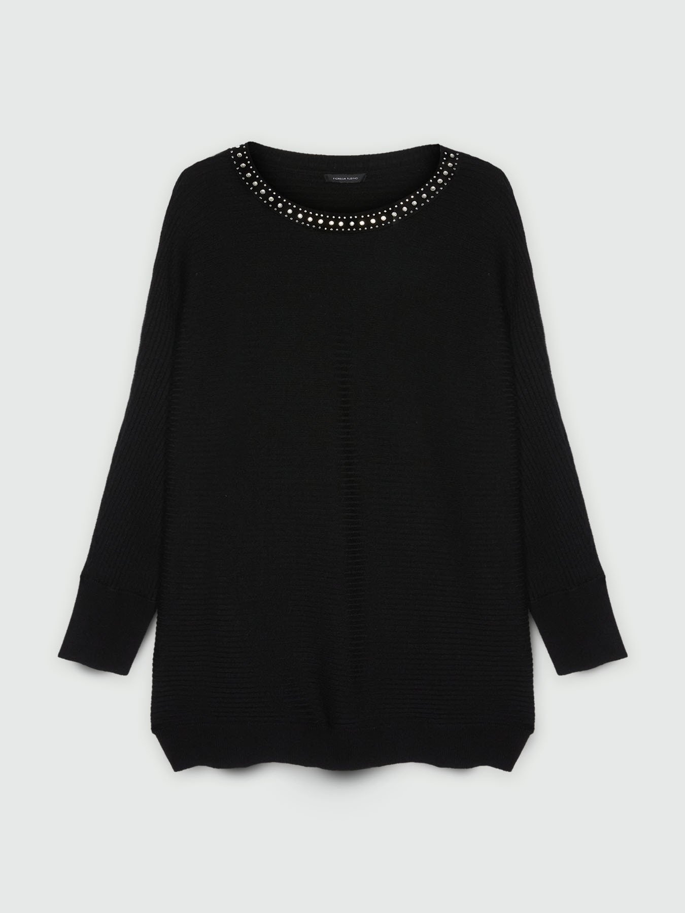 Maglia con bordo in strass image number 4