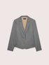 Pinstripe blazer with golden buttons image number 5