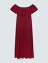 Vestido largo Chill off-shoulder con volantes image number 4
