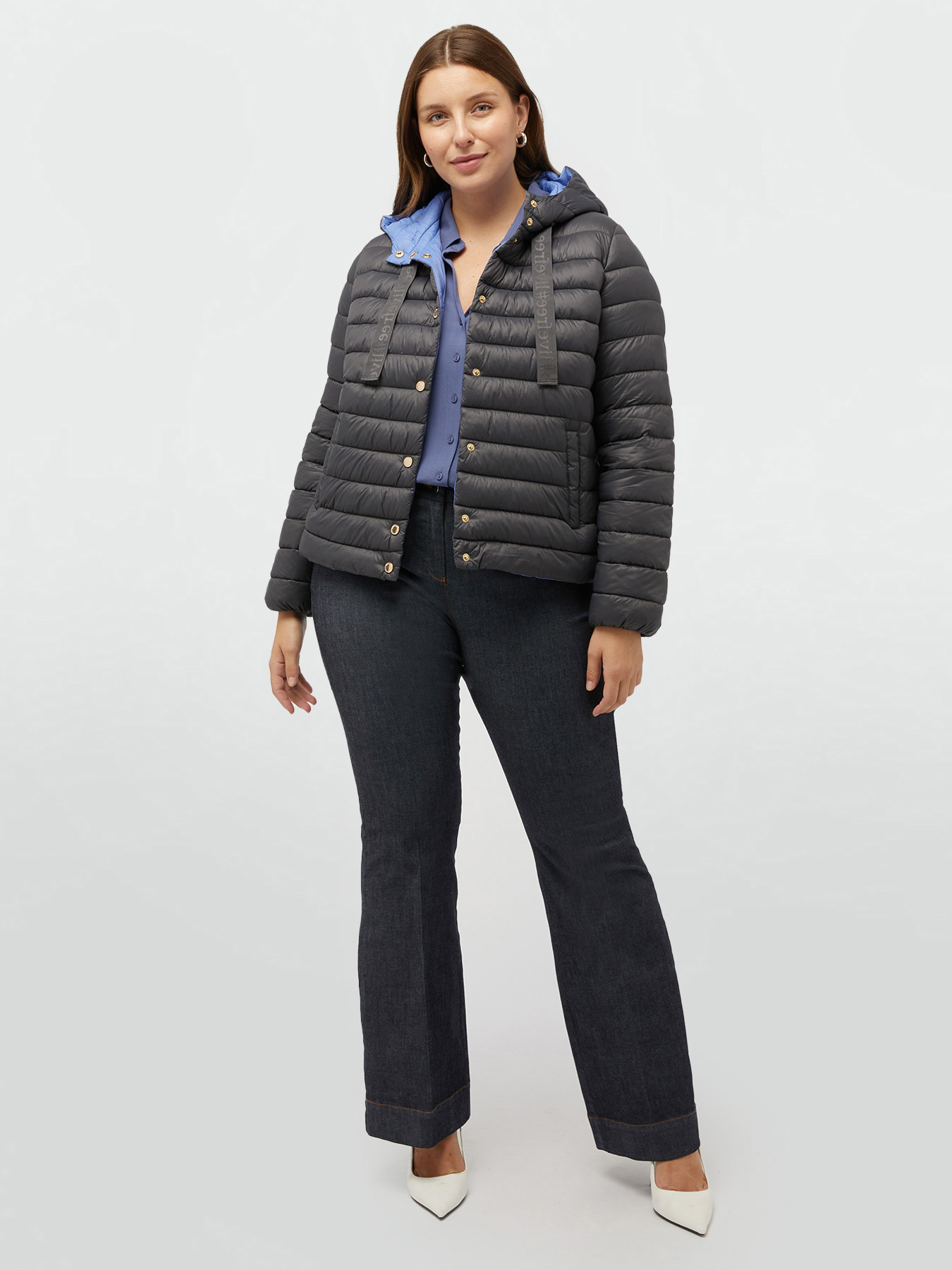 Lightweight hooded Sorona&reg; Aura down jacket image number 3