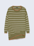 Striped asymmetrical sweater image number 3