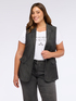 Jeansweste mit Schmuckknopf image number 2