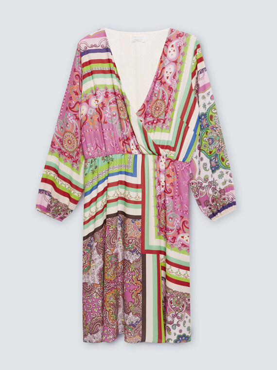 Kleid mit Bandana-Print