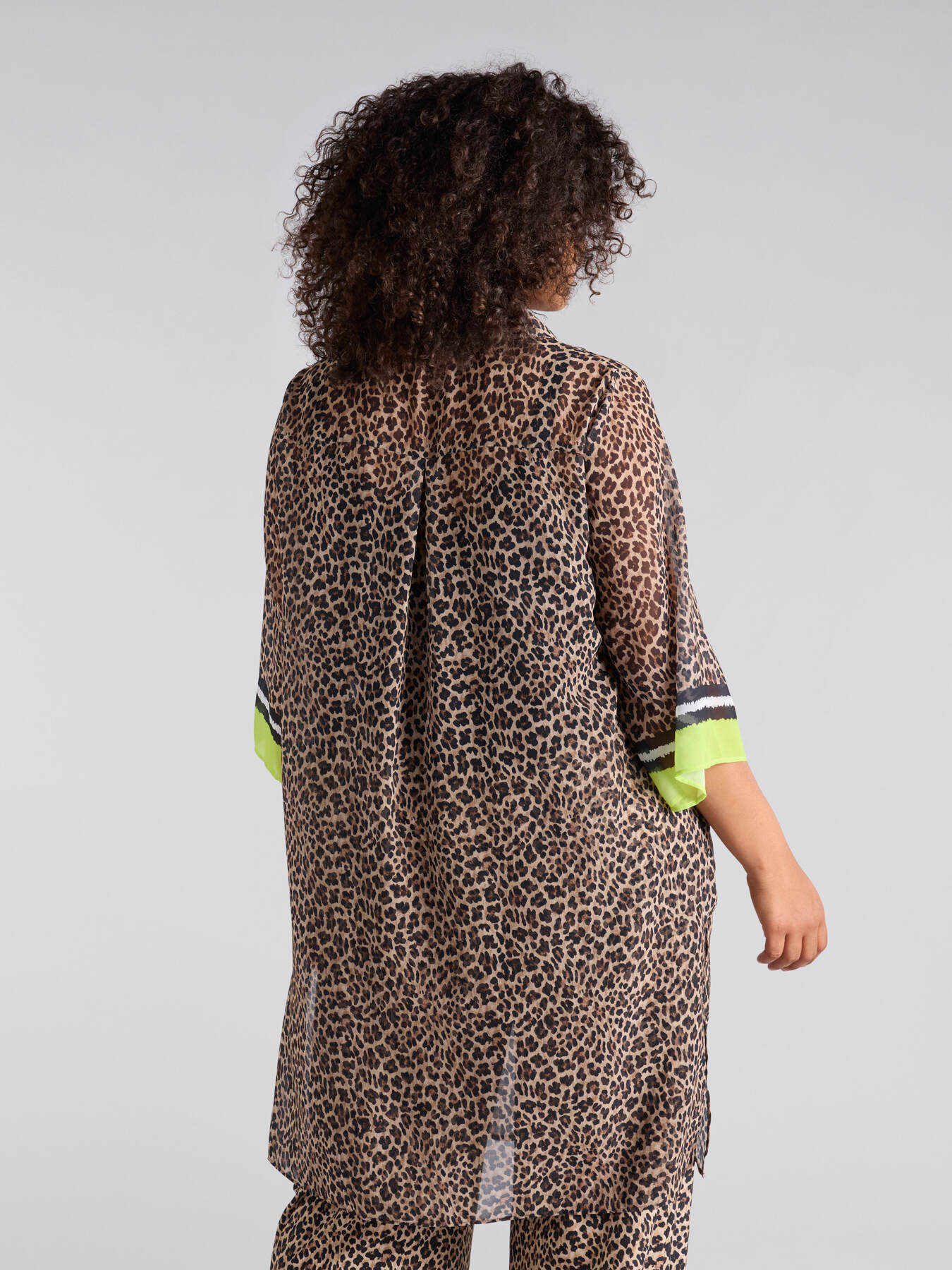 Animal print kaftan shirt image number 2