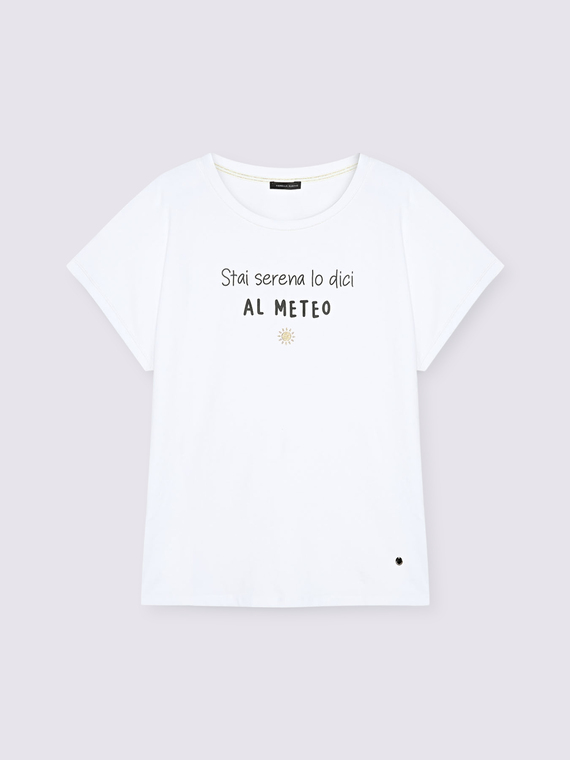 Jersey T-shirt with funny phrase