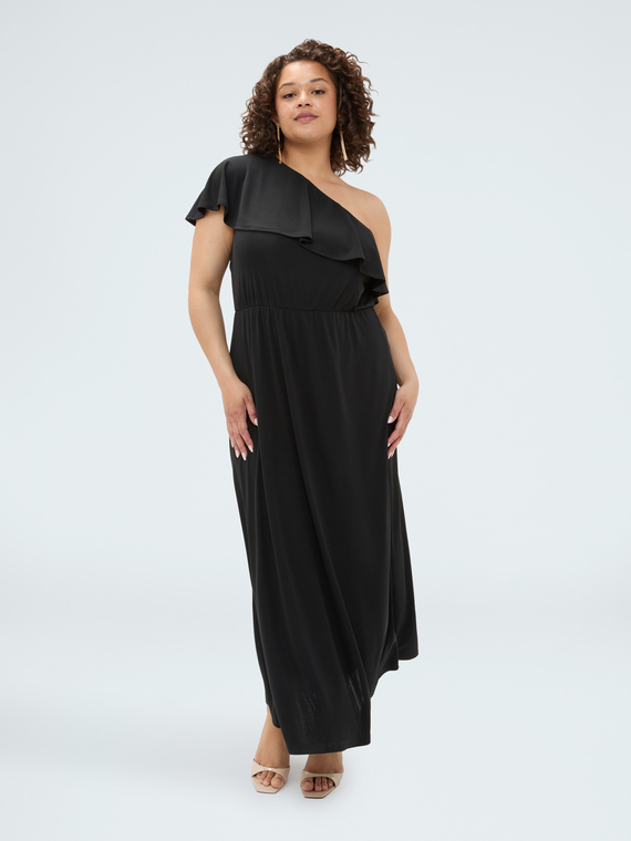 Vestito Dream monospalla con volant