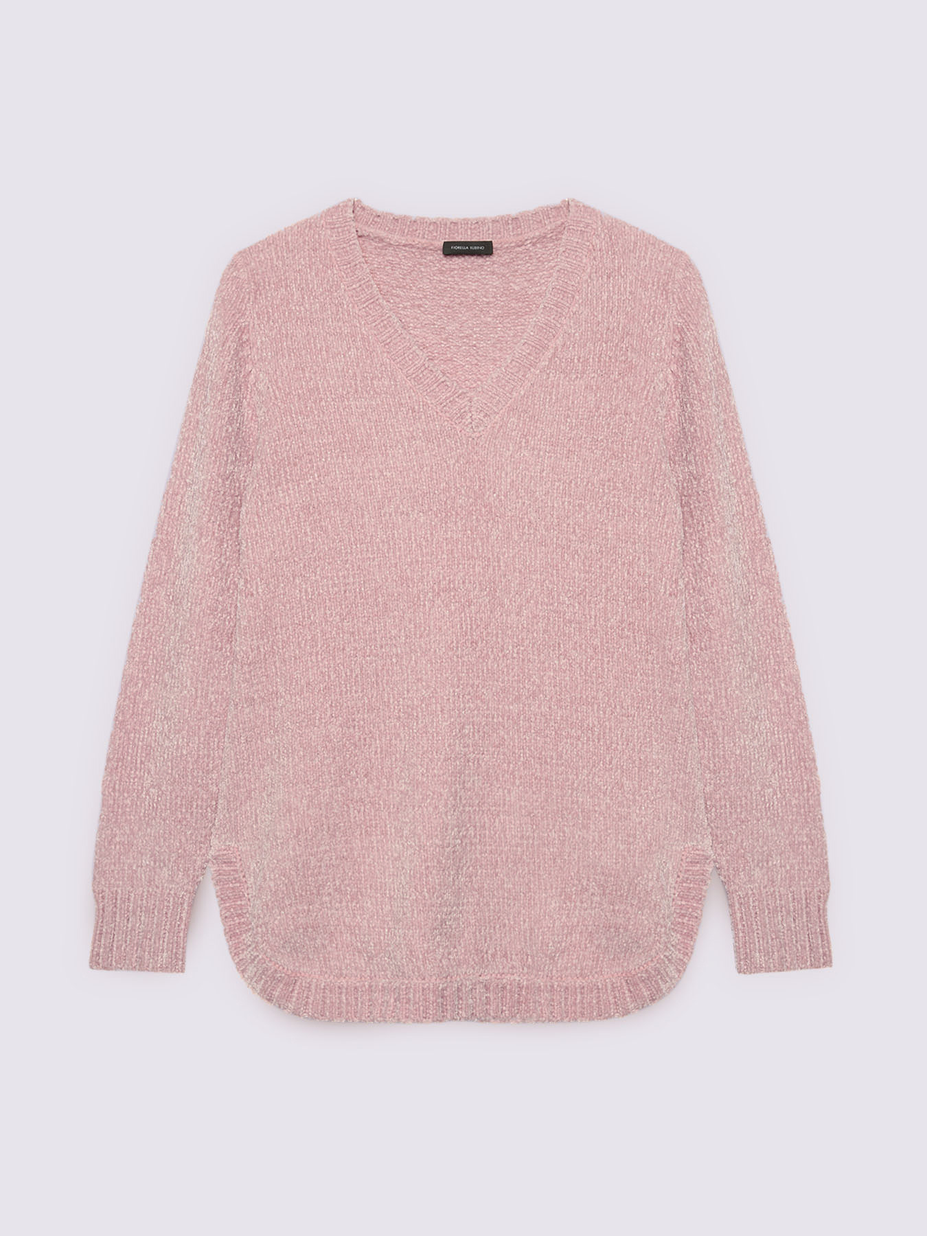 Pull chenille col en V image number 4