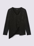 Glitter t-shirt with side draping image number 4