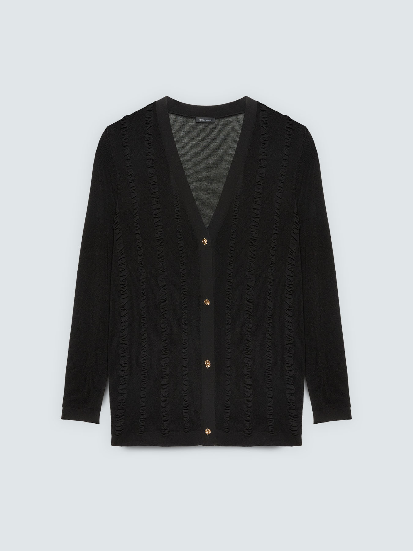 Cardigan mit Mikro-R&uuml;schen image number 4