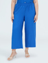 Pantaloni cropped in viscosa image number 0