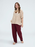 Pantaloni carrot fit in viscosa image number 4