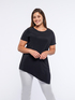 T-shirt with asymmetric hemline image number 0