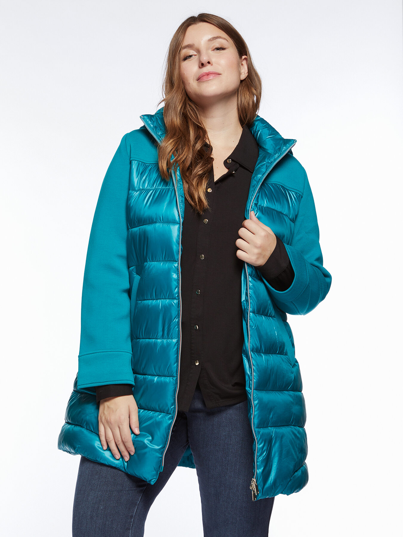 Piumino in due tessuti image number 2